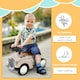 image 10 of AIYAPLAY Foot to Floor Slider with Steering Wheel, for Ages 12-36 Months - Cream
