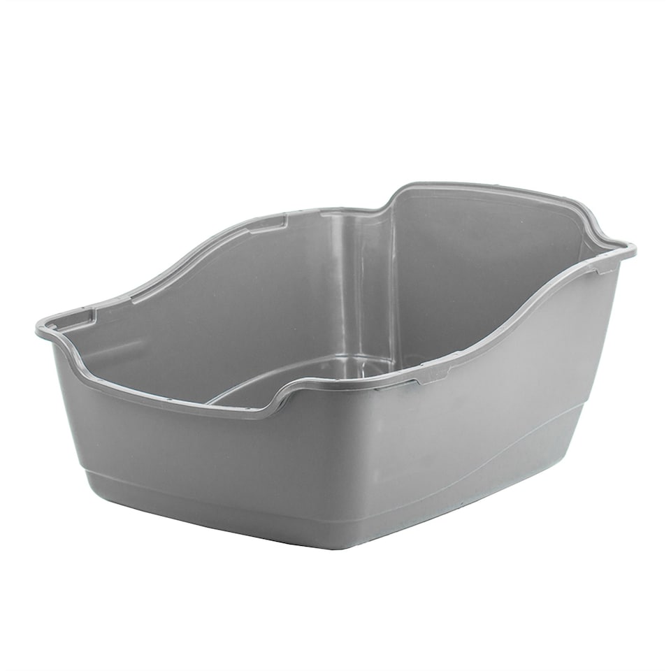 image 1 of KCT Hooded Grey Cat Litter Box | Grey | One Size | 1