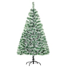 HOMCOM 5FT Indoor Christmas Tree Artificial Decoration mas Gift with Metal Stand Branch Tips