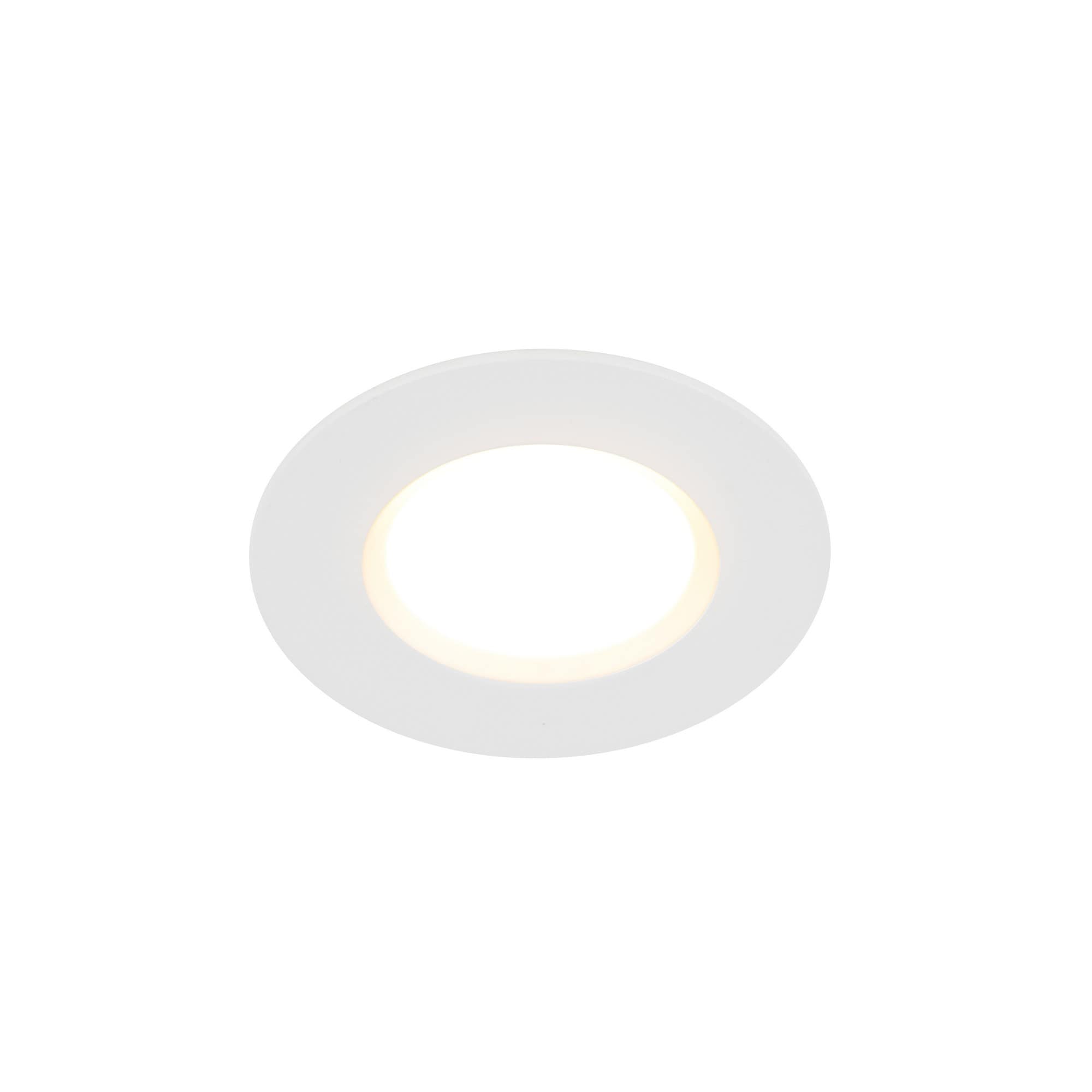 Nordlux Siege Indoor Downlight White Plastic Intergrated LED 20,000hrs - Mains Powered, IP65
