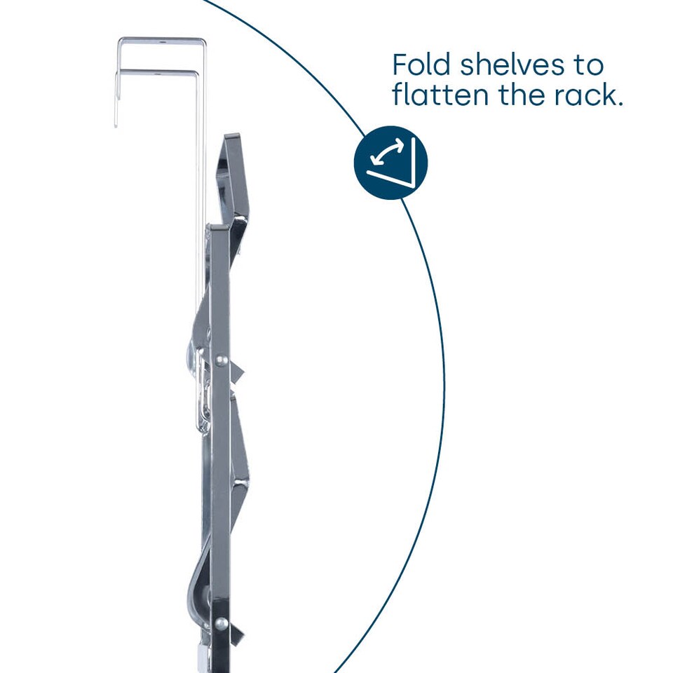 image 1 of Over Door Towel Holder Rack Chrome