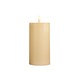 image 1 of 7.5cm x 15cm Cream Wax Melted Pool Effect Candle with Timer Function and Warm White LED