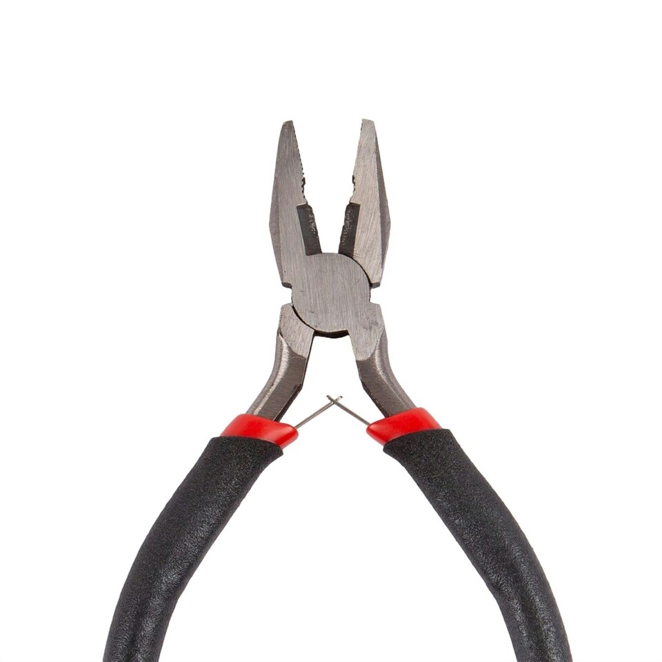 image 1 of Blackspur Mini Carbon Steel Combination Pliers - 11.5cm - Black