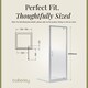 image 7 of Balterley Ruwa Toughened Safety Glass Reversible Pivot Shower Door - Balterley | Silver | Chrome | 1