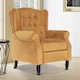 image 2 of Velvet Gold Marianna Manual Recliner Wingback Chair