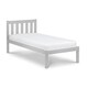 image 2 of Dove Grey Lacquer Solid Pine Low Foot End Bed - Single 3ft (90cm)