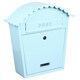 image 3 of EMtronics Wall Mountable Post Box - Aqua Blue | Blue