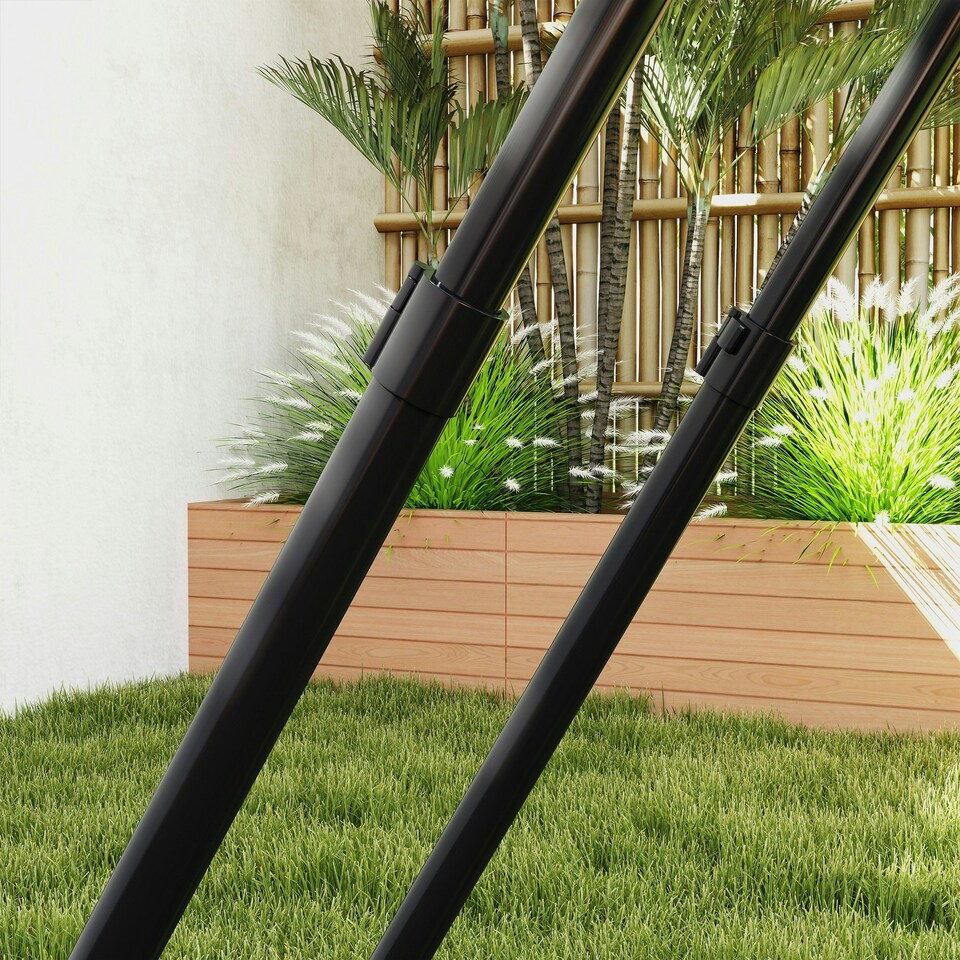 image 1 of HOMCOM Football Training Net, Target Goal W/ Adjustable Angles - Black
