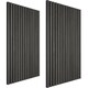 image 1 of Acoustic Wall Panels Sonic Wall II with Real Wood Veneer and Sound-Absorbing Felt | Black | black oak | 110 x 50 x 1.8 cm | 2