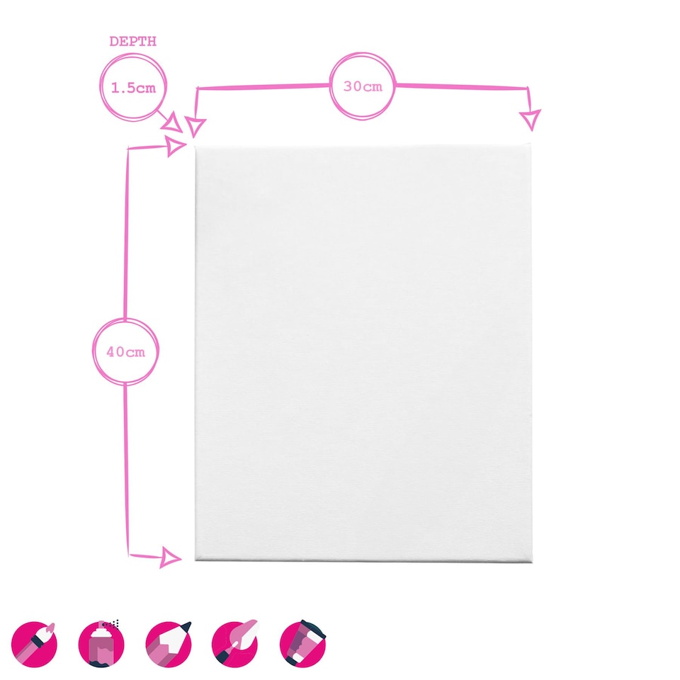 image 1 of Fax Potato Stretched Canvas with Wooden Wedges - 12" x 16" - Pack of 10