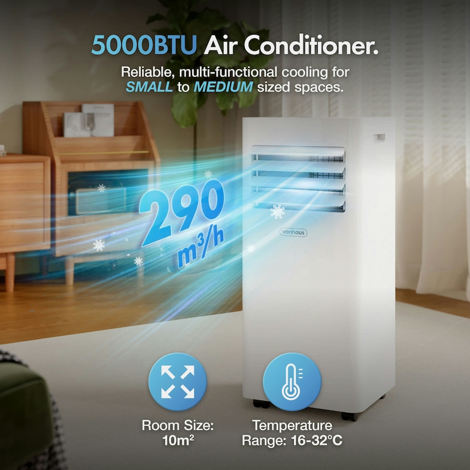 image 1 of VonHaus Air Conditioning Unit 5000 BTU