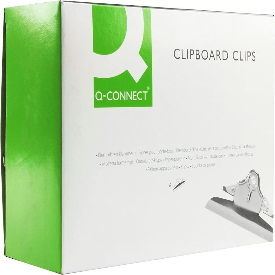 image 1 of Q-Connect Board Clip 152mm (Pack of 6)