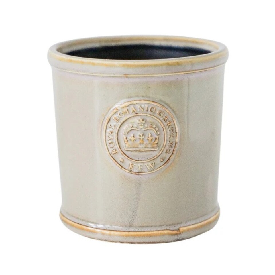 image 1 of Kew Reactive Glaze Planter - Ceramic - L18 x W18 x H17 cm - Ivory White