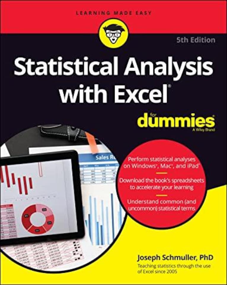Statistical Analysis with Excel For Dummies Paperback Book