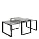 image 1 of Katrine Coffee Table Set with Smoked Glass Top