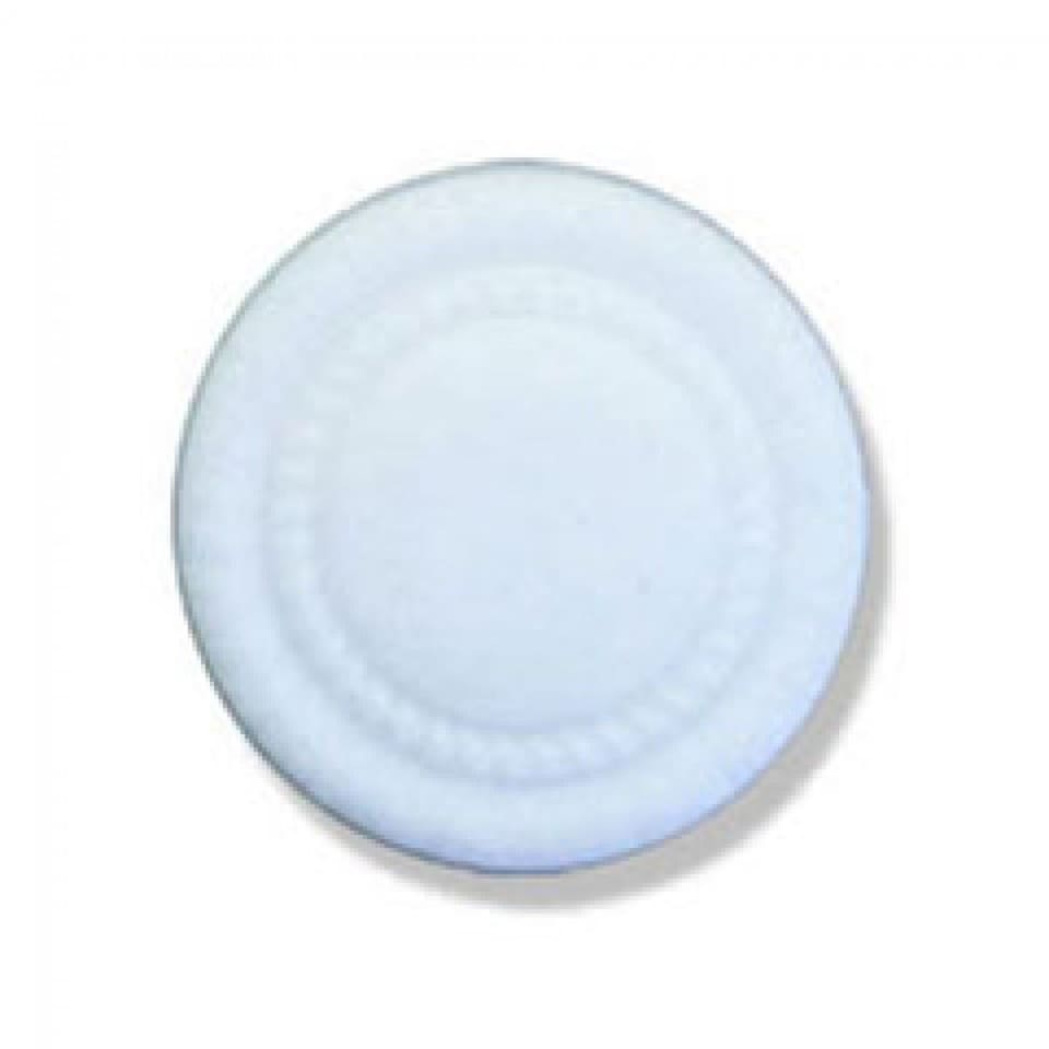 Trimits White Round Matt Shank Buttons for Dressmaking - 15mm - each
