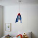 image 2 of BHS Glow Rocket Ceiling Pendant Light, Blue