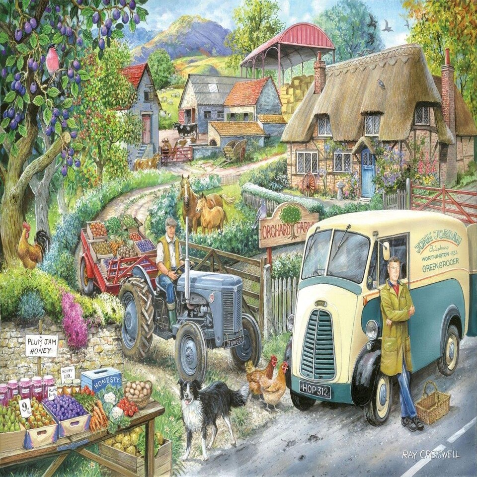 The House of Puzzles, Plum Jam 1000 Piece Jigsaw Puzzle Tesco Groceries