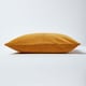 image 2 of Homescapes Mustard Velvet Rectangular Cushion Cover - 30 x 50 cm | Yellow | Mustard | 1