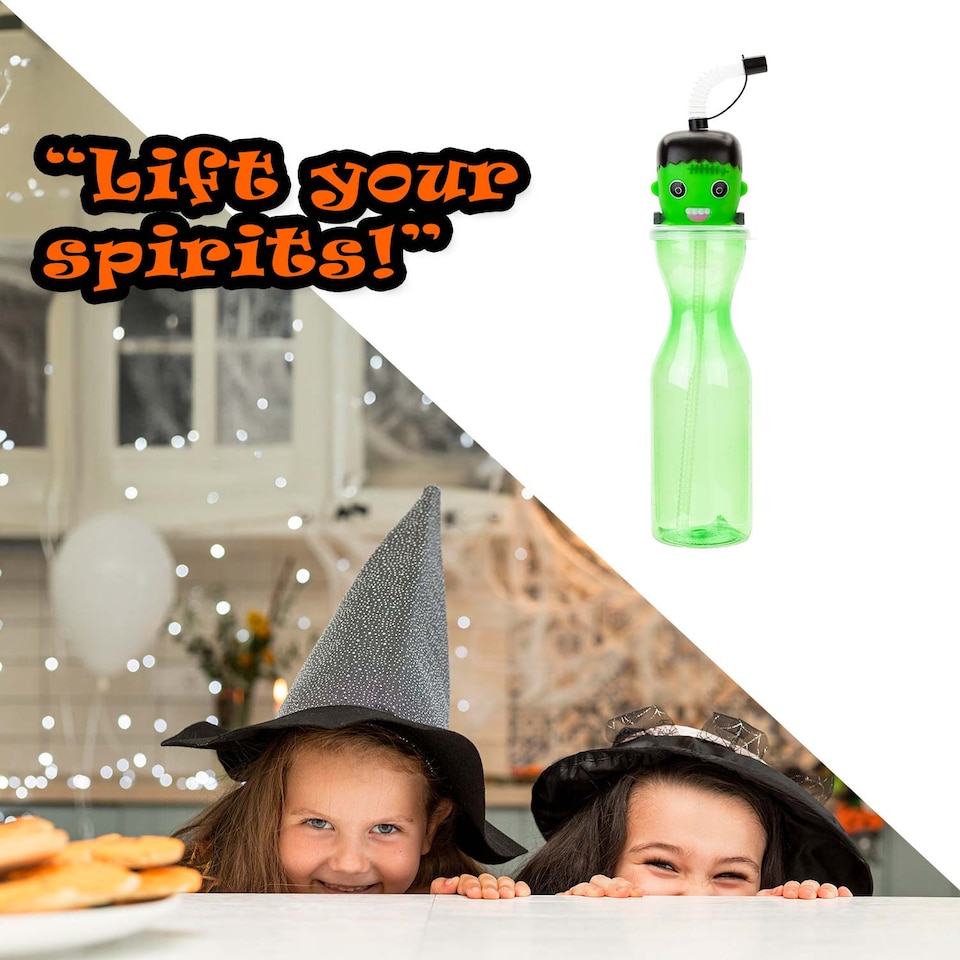 image 1 of vfm-estore Halloween Bottle 500ml - Frankenstein Party Drink Bottle