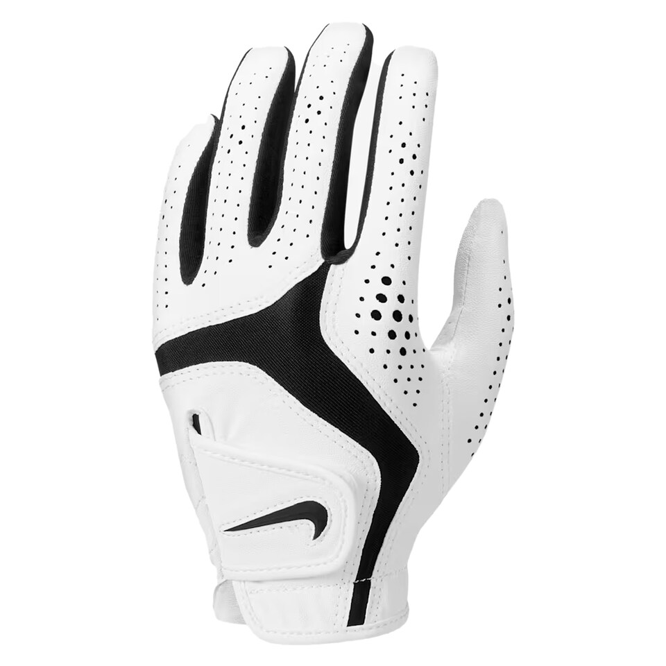 image 1 of Nike Womens/Ladies Dura Feel X Golf Glove | White | White | 1