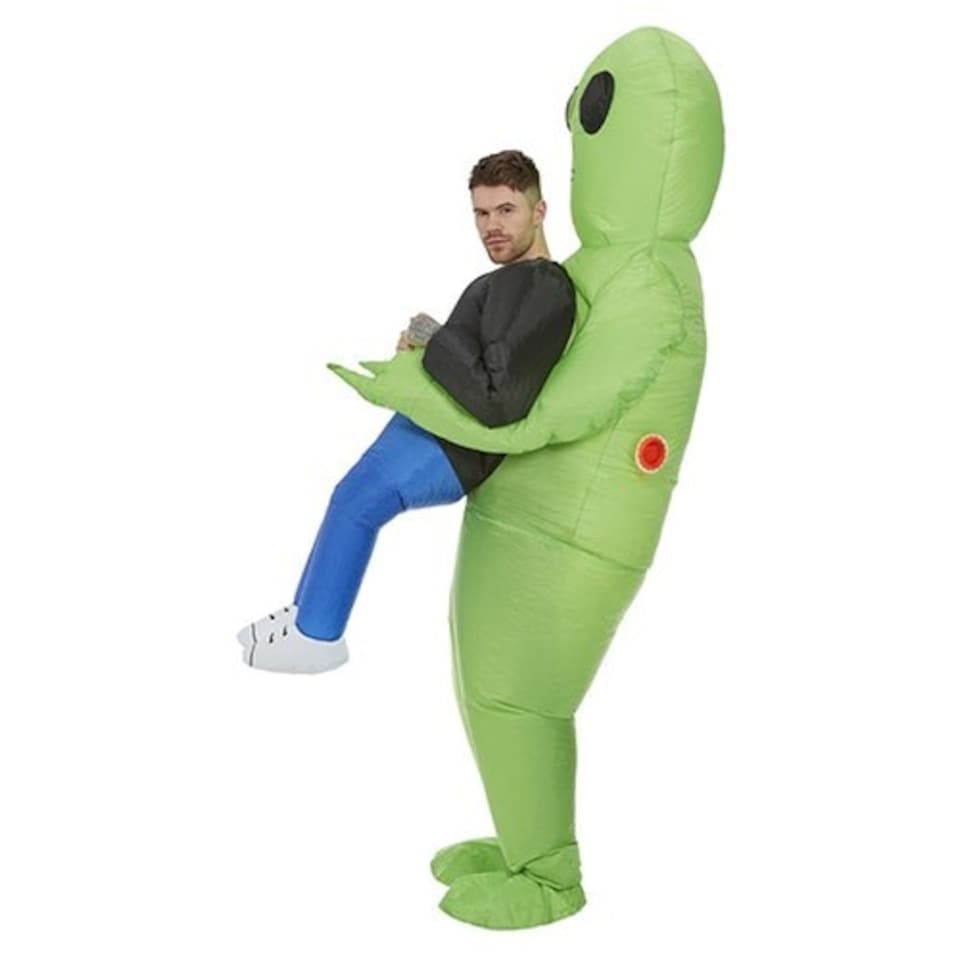 image 1 of Inflatable Alien Abduction Fancy Dress Costume Unisex Adult One Size | Multi | One Size