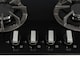 image 5 of SIA R7 60cm Black 4 Burner Gas On Glass Kitchen Hob With Cast Iron Pan Stands