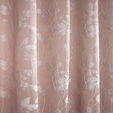 Meadows Lined Eyelet Jacquard Curtains 228cm x 228cm Blush Pink Pink | Pink