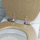 image 7 of Harbour Housewares Soft Close Wooden Toilet Seats - Light Oak - Pack of 2 | Brown | Light Oak