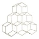 image 1 of Vertex 6 Bottle Gold Finish Wine Rack