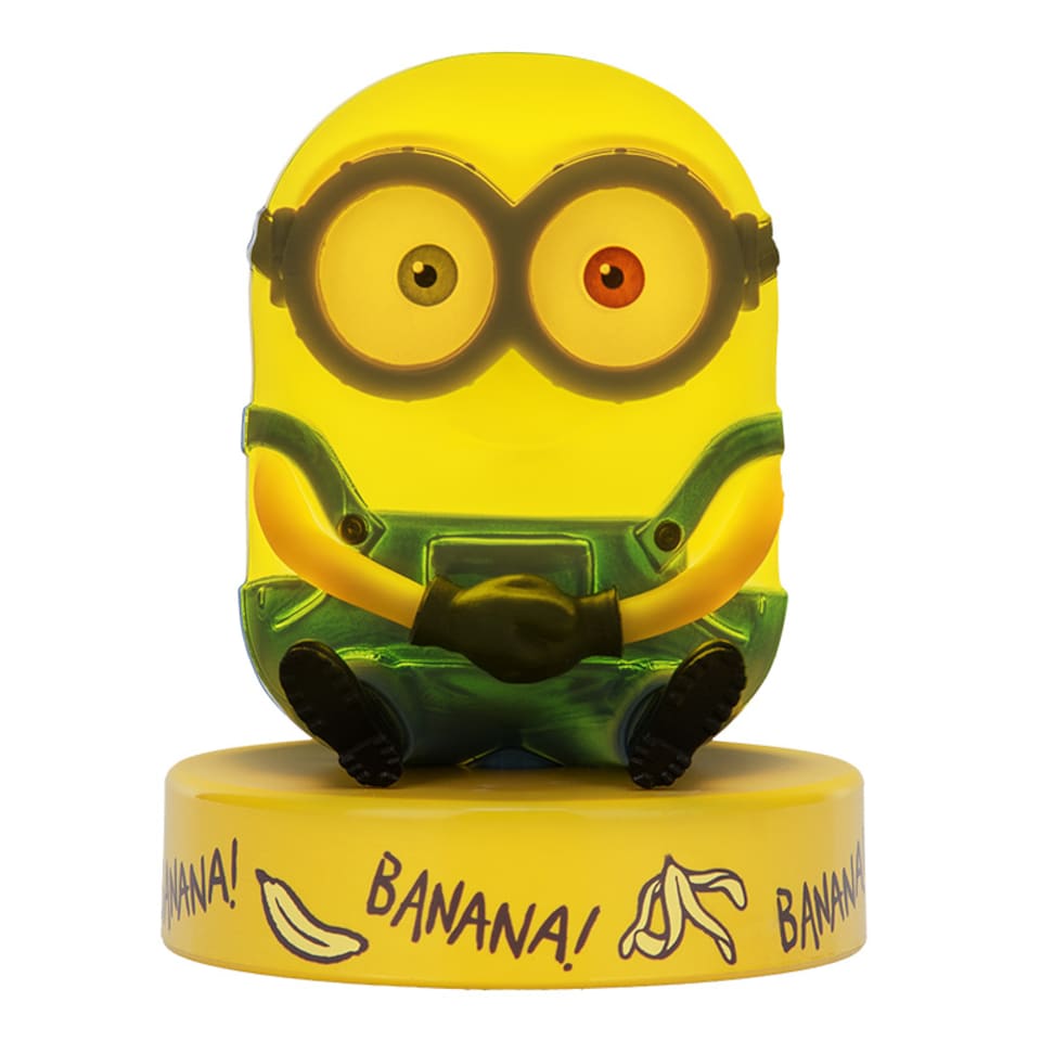 image 1 of Minions Bob Mini 3D Icon Light – Officially Licensed LED Figurine Lamp, Collectible Décor, Paladone