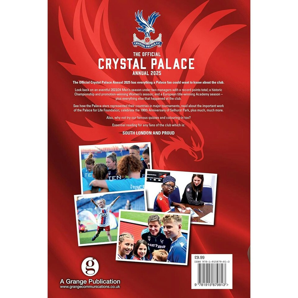 image 1 of Crystal Palace FC 2025 Annual - Multicoloured - One Size