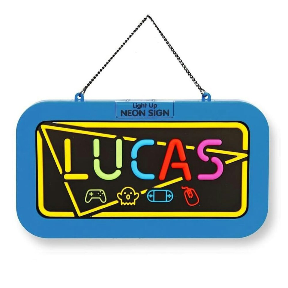 History & Heraldry Light Up Neon Name Sign - Lucas