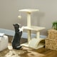 image 7 of PawHut 72cm Cat Tree Tower with Scratching Post Perch, Indoor, Cream white