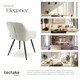 image 7 of Dining Chair Marilyn - corduroy look, upholstered, armchair, continuous backrest - per piece Cream | Cream/Black