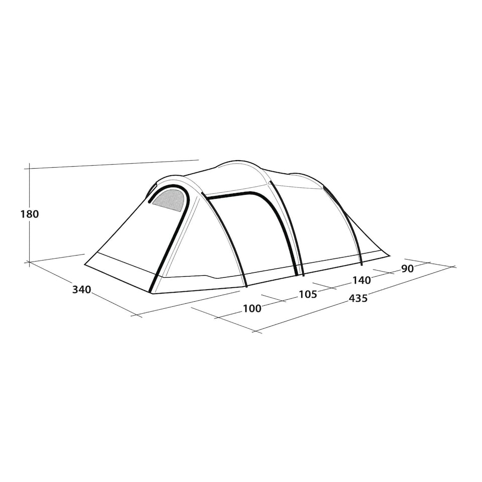 image 1 of Outwell Earth 5 Plus Tunnel Tent