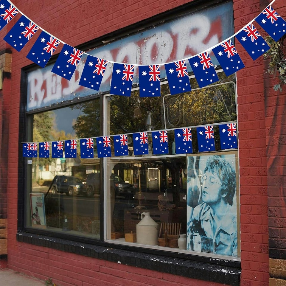 image 1 of Australia Flag Party Bunting 10m with 20 Flags