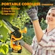 image 9 of Outsunny 8 Inch Electric Chainsaw with Brushless Motor, 2 Batteries, Orange