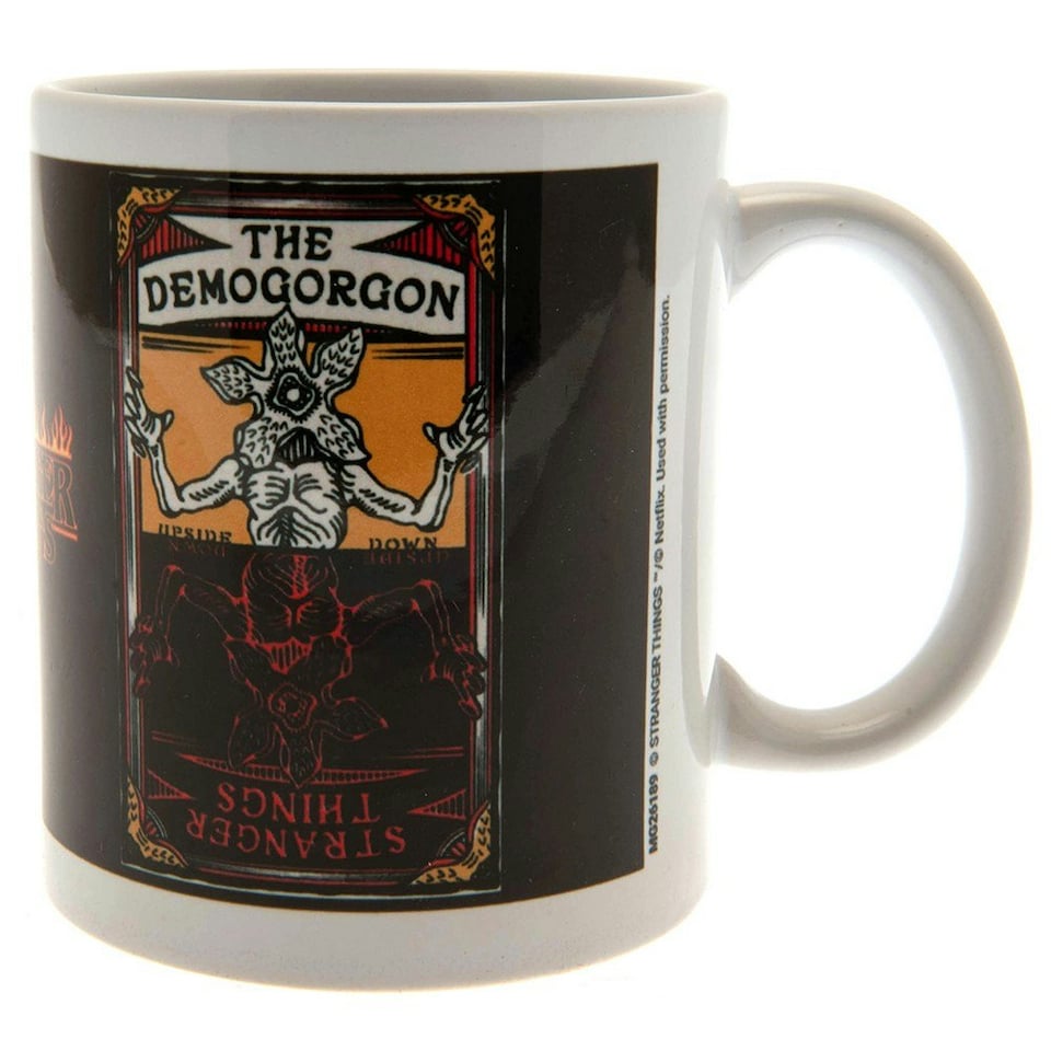image 1 of Stranger Things Tarot Demogorgon Mug - Brown/White - One Size