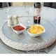 image 2 of 6 Seater Natural Putty Grey Weave Garden Dining Set
