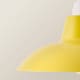 image 6 of ValueLights Civic Yellow Metal Easy Fit Ceiling Pendant Shade | Yellow