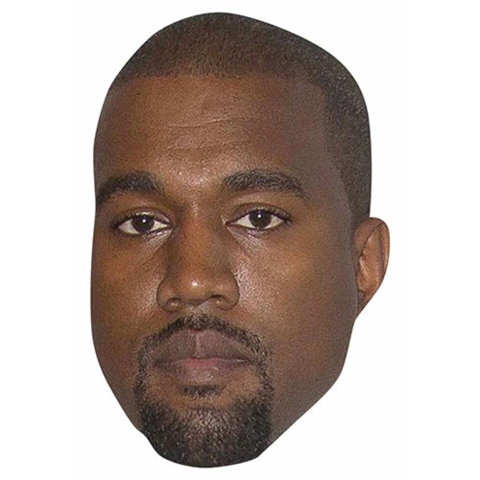 Kanye West Cardboard Face Mask