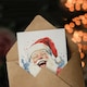 image 3 of Happy Jolly Santa Claus Festive Fun Xmas Art Blank Christmas Card