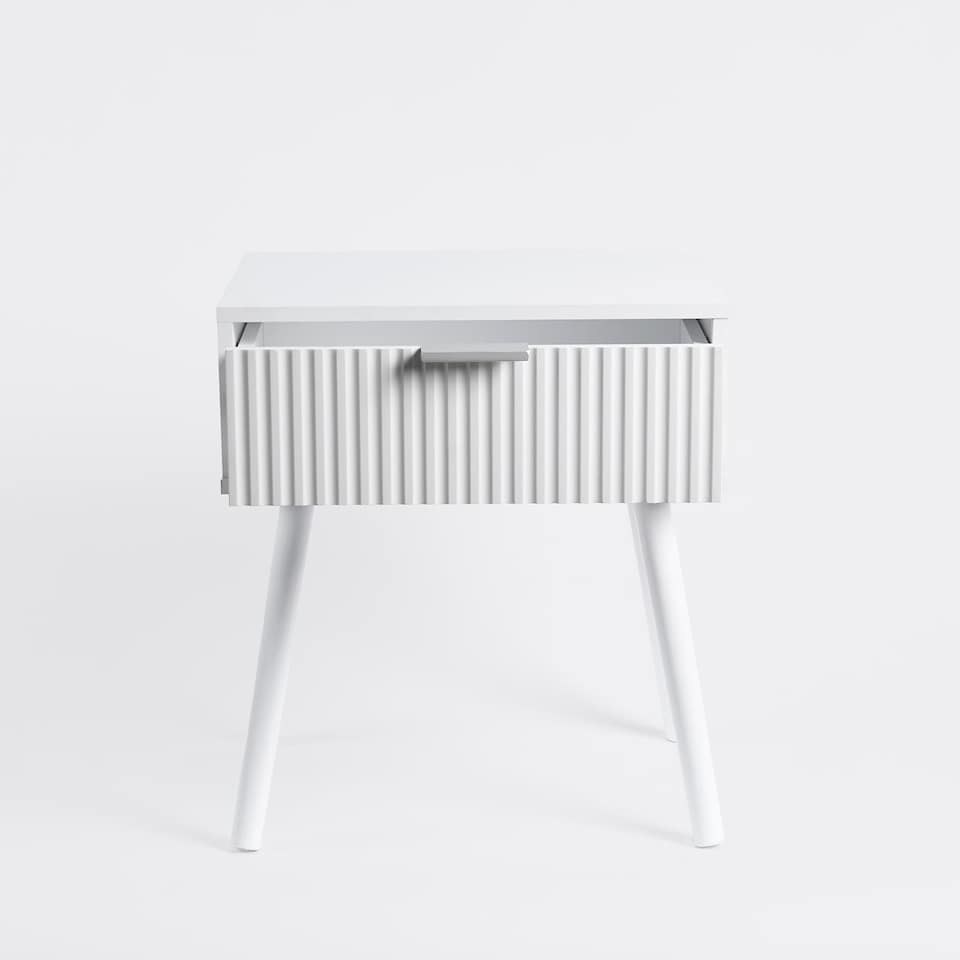 image 1 of OHS Venice Bedside Table 1 Drawer Cabinet Nightstand Storage Unit