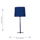 image 6 of Colours - Set of 2 Navy Blue 40cm Lamps | Blue | Blue | Large | 2