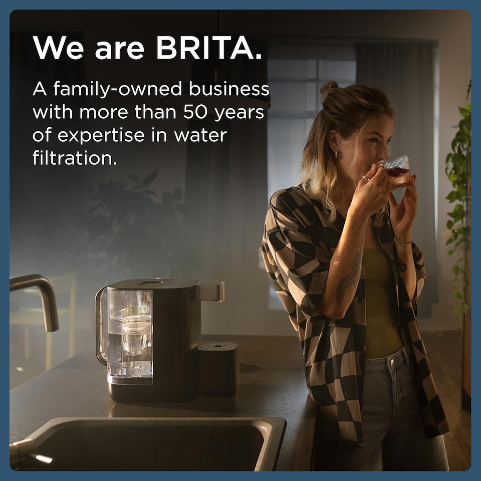 image 1 of BRITA Cube Ambient & Hot Water Dispenser Black (4.0 L)