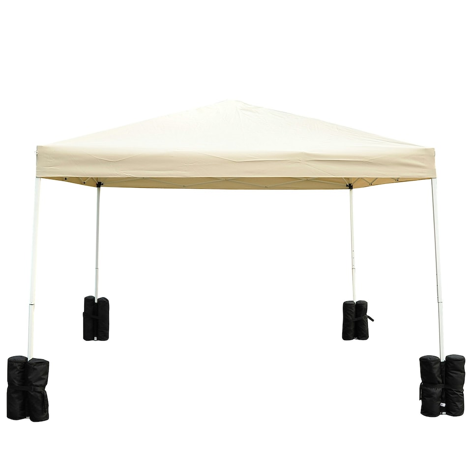 image 1 of Outsunny 4pcs Gazebo Weight Sand Bags Leg Weights Marquee Tent Canopy Base