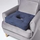 image 6 of Homescapes Navy Blue Pressure Relief Armchair Booster Cushion | Blue | Navy blue | 50cm x 50cm x 10cm (20" x 20" x 4")