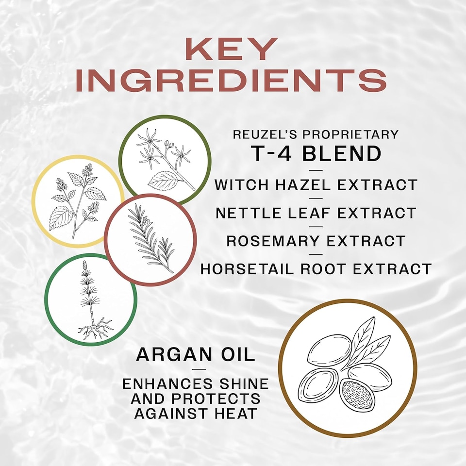 image 1 of Reuzel Grooming Tonic Pro Oil Treatment For Men With Organic And Natural Ingredients Pure, Vegan Serum That Gives Hair Essential Strength And Moisture Apple Peppermint Fragrance 11.83 oz