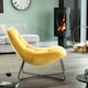 image 3 of Merced Fabric Accent Chair - Mustard